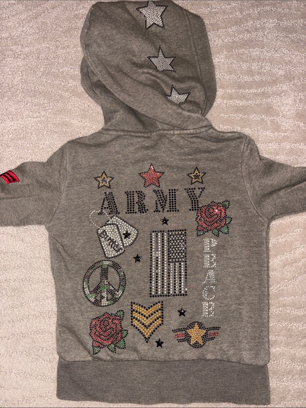Girls Butter Super Soft Army Military Hoodie